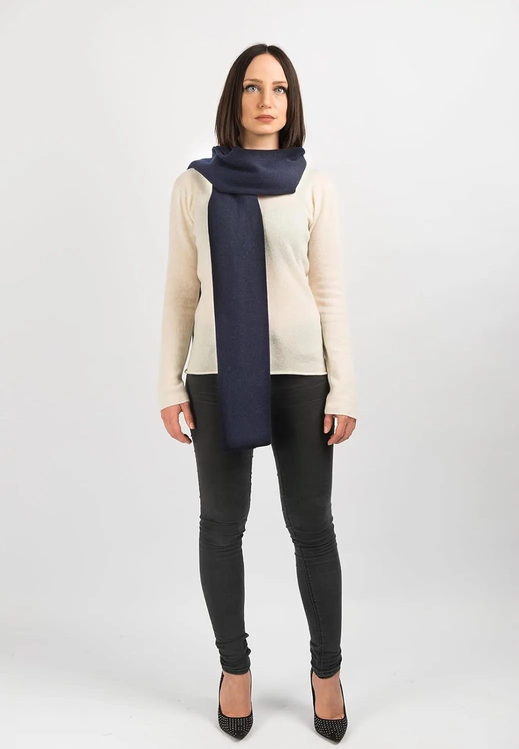 Dalle Piane Cashmere - Broad Scarf 100% cashmere - Made in Italy - Woman/Man