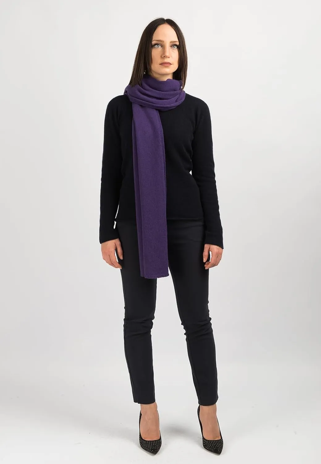 Dalle Piane Cashmere - Broad Scarf 100% cashmere - Made in Italy - Woman/Man
