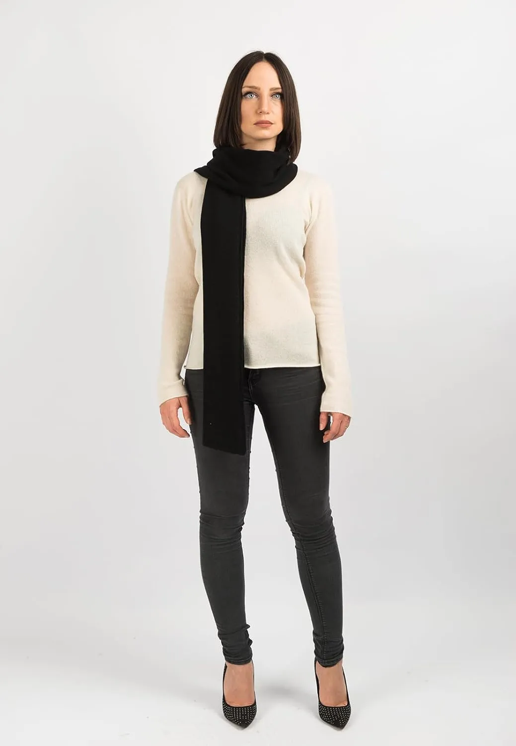 Dalle Piane Cashmere - Broad Scarf 100% cashmere - Made in Italy - Woman/Man