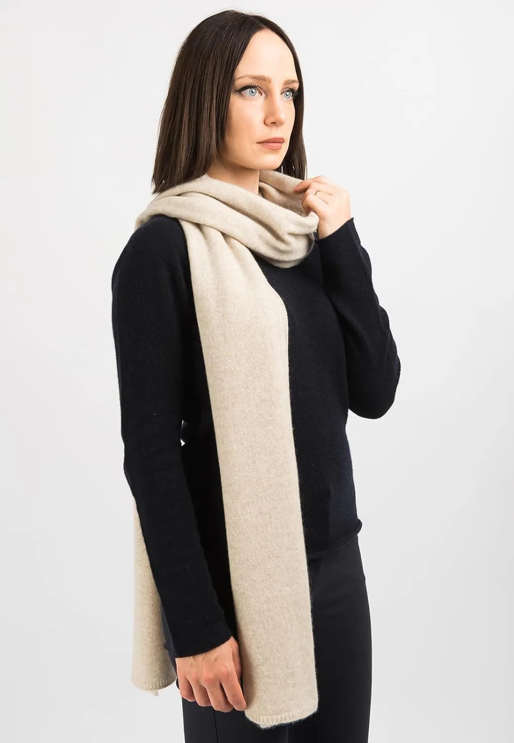 Dalle Piane Cashmere - Broad Scarf 100% cashmere - Made in Italy - Woman/Man