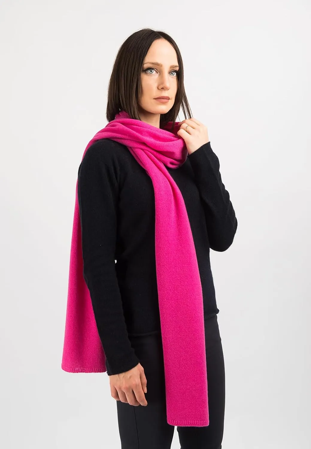 Dalle Piane Cashmere - Broad Scarf 100% cashmere - Made in Italy - Woman/Man