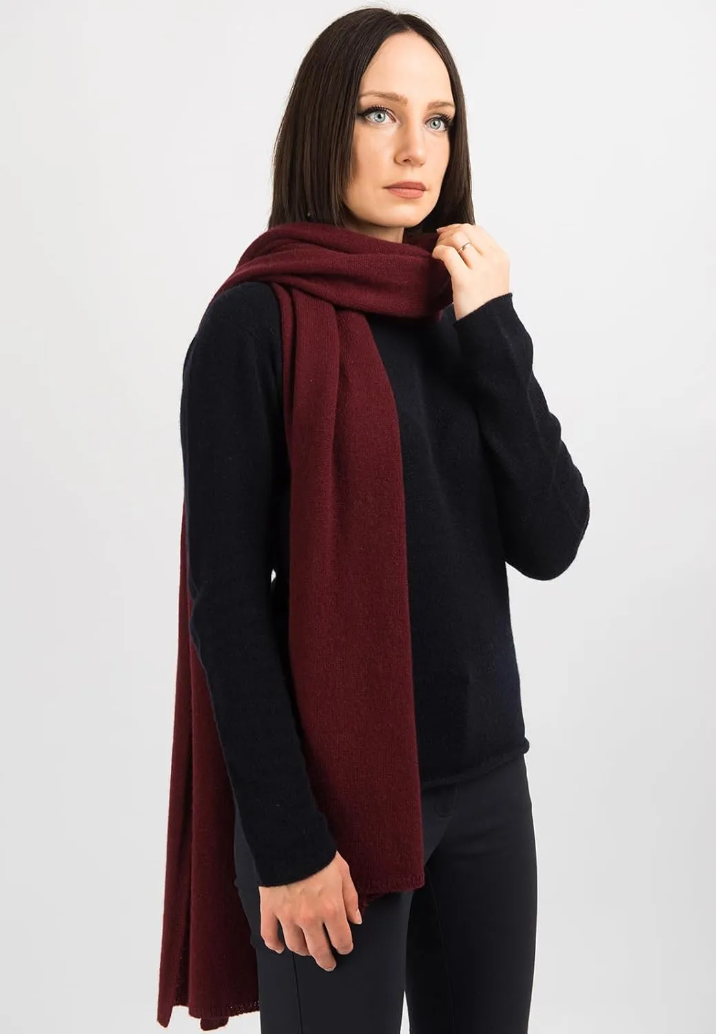 Dalle Piane Cashmere - Broad Scarf 100% cashmere - Made in Italy - Woman/Man