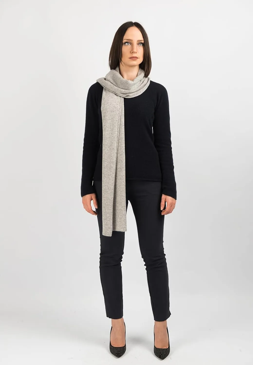 Dalle Piane Cashmere - Broad Scarf 100% cashmere - Made in Italy - Woman/Man