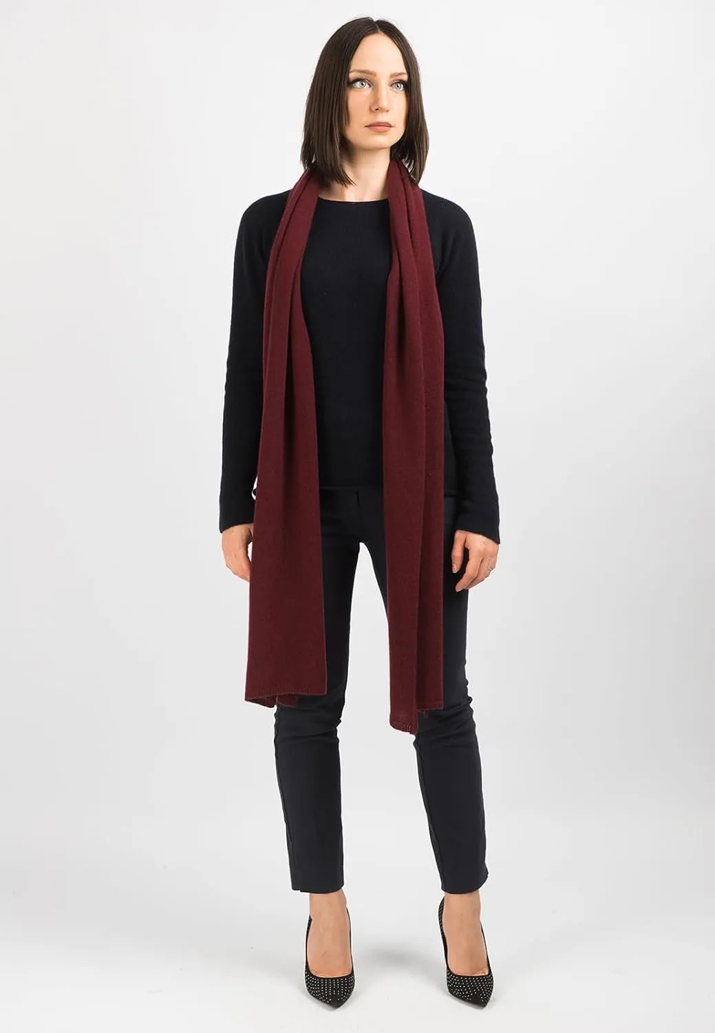 Dalle Piane Cashmere - Broad Scarf 100% cashmere - Made in Italy - Woman/Man