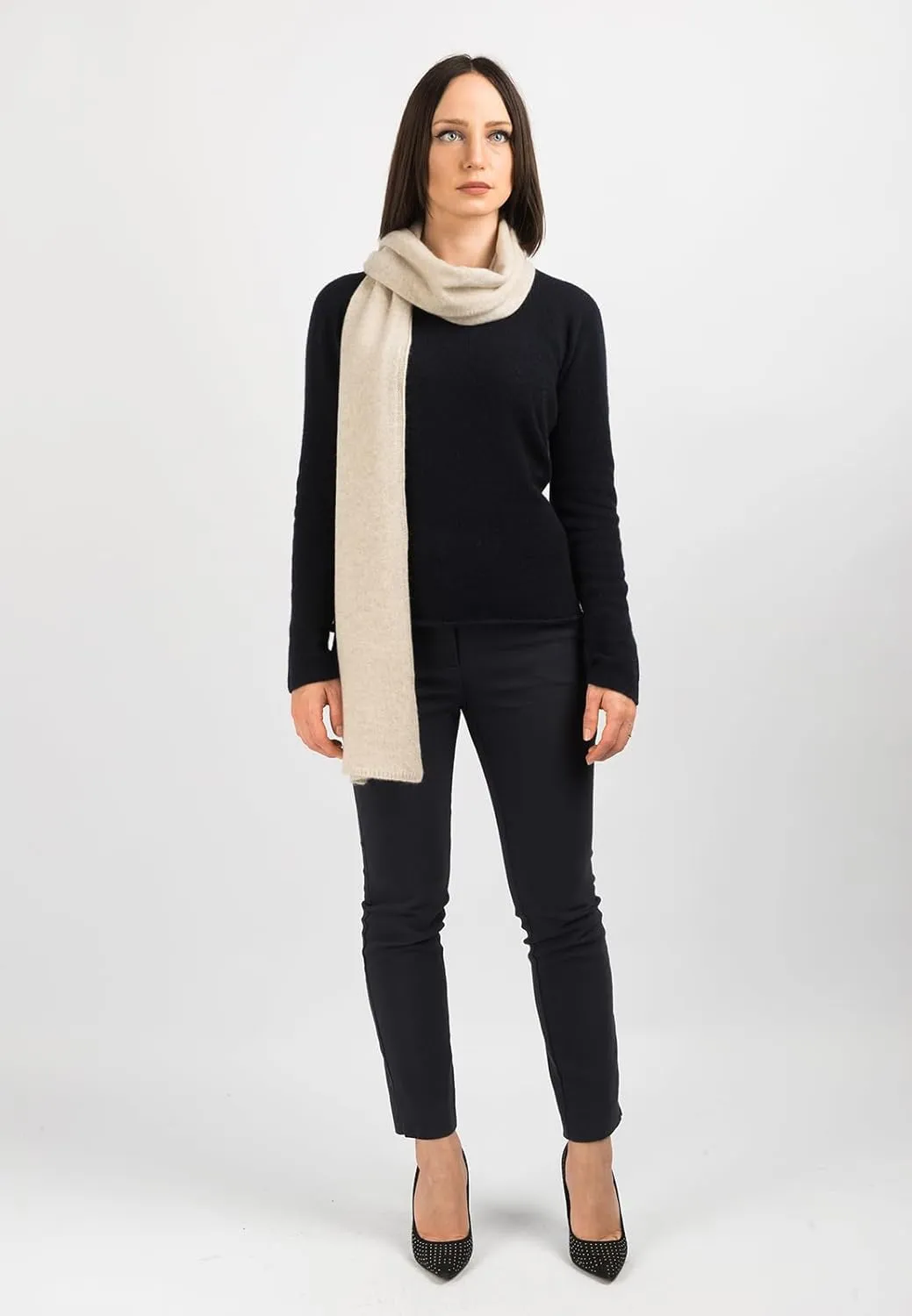 Dalle Piane Cashmere - Broad Scarf 100% cashmere - Made in Italy - Woman/Man