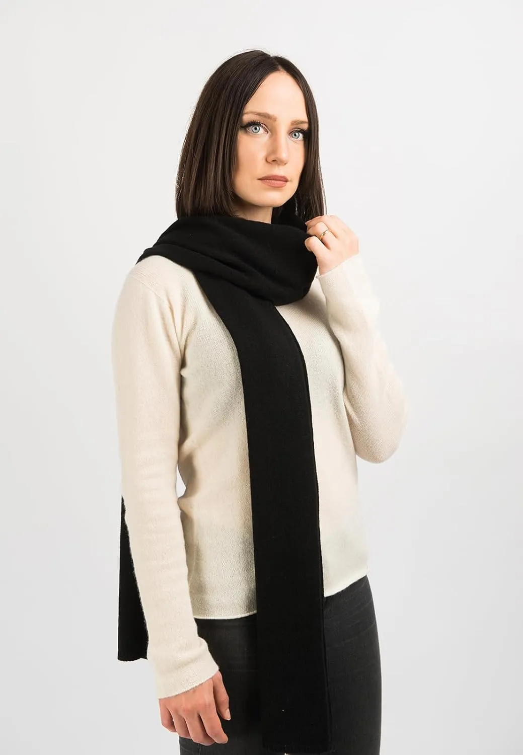 Dalle Piane Cashmere - Broad Scarf 100% cashmere - Made in Italy - Woman/Man