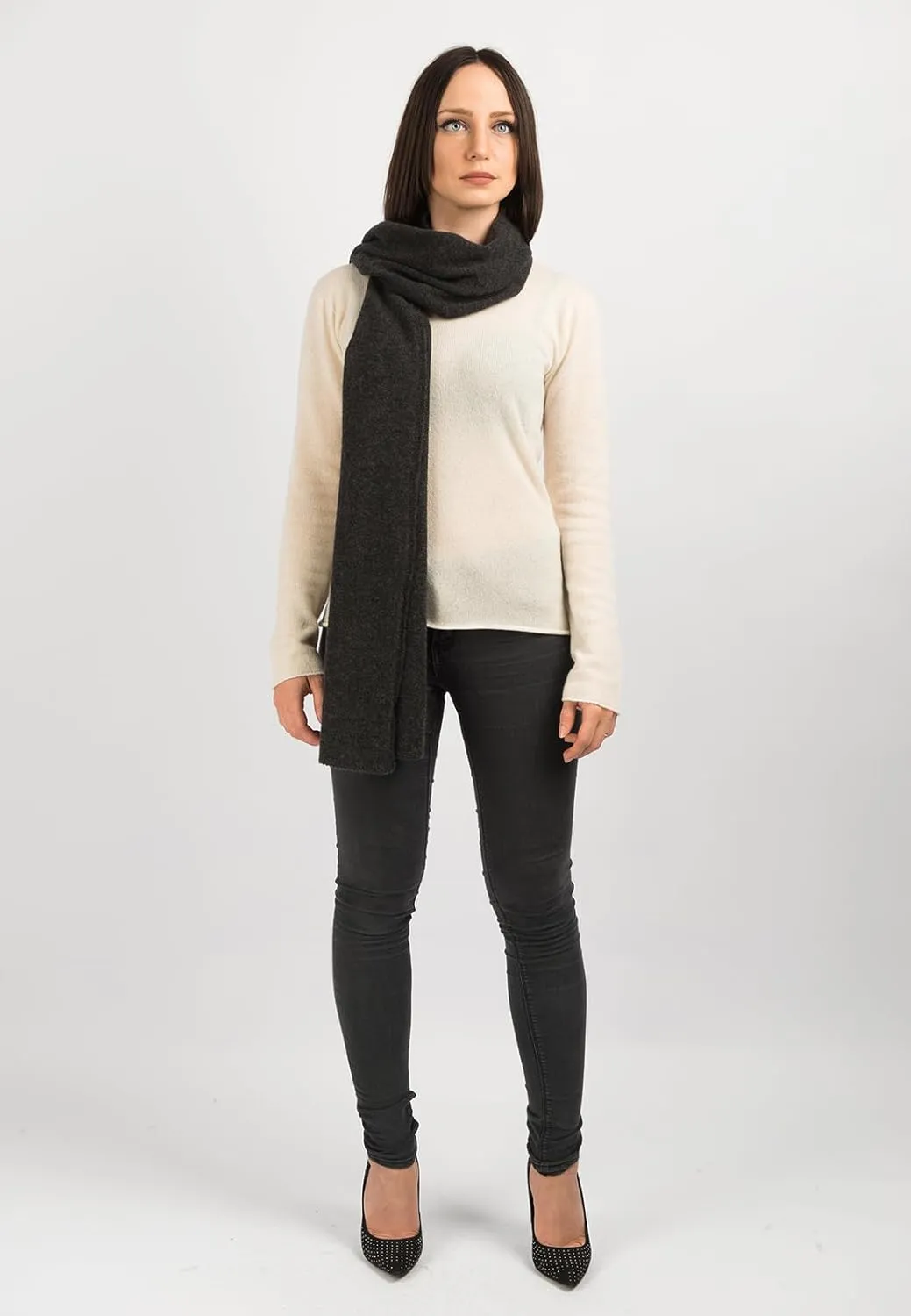 Dalle Piane Cashmere - Broad Scarf 100% cashmere - Made in Italy - Woman/Man