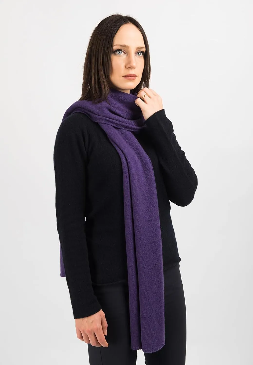 Dalle Piane Cashmere - Broad Scarf 100% cashmere - Made in Italy - Woman/Man