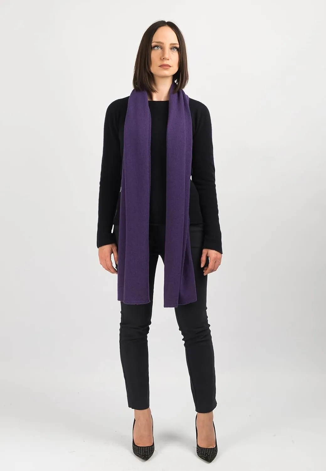 Dalle Piane Cashmere - Broad Scarf 100% cashmere - Made in Italy - Woman/Man