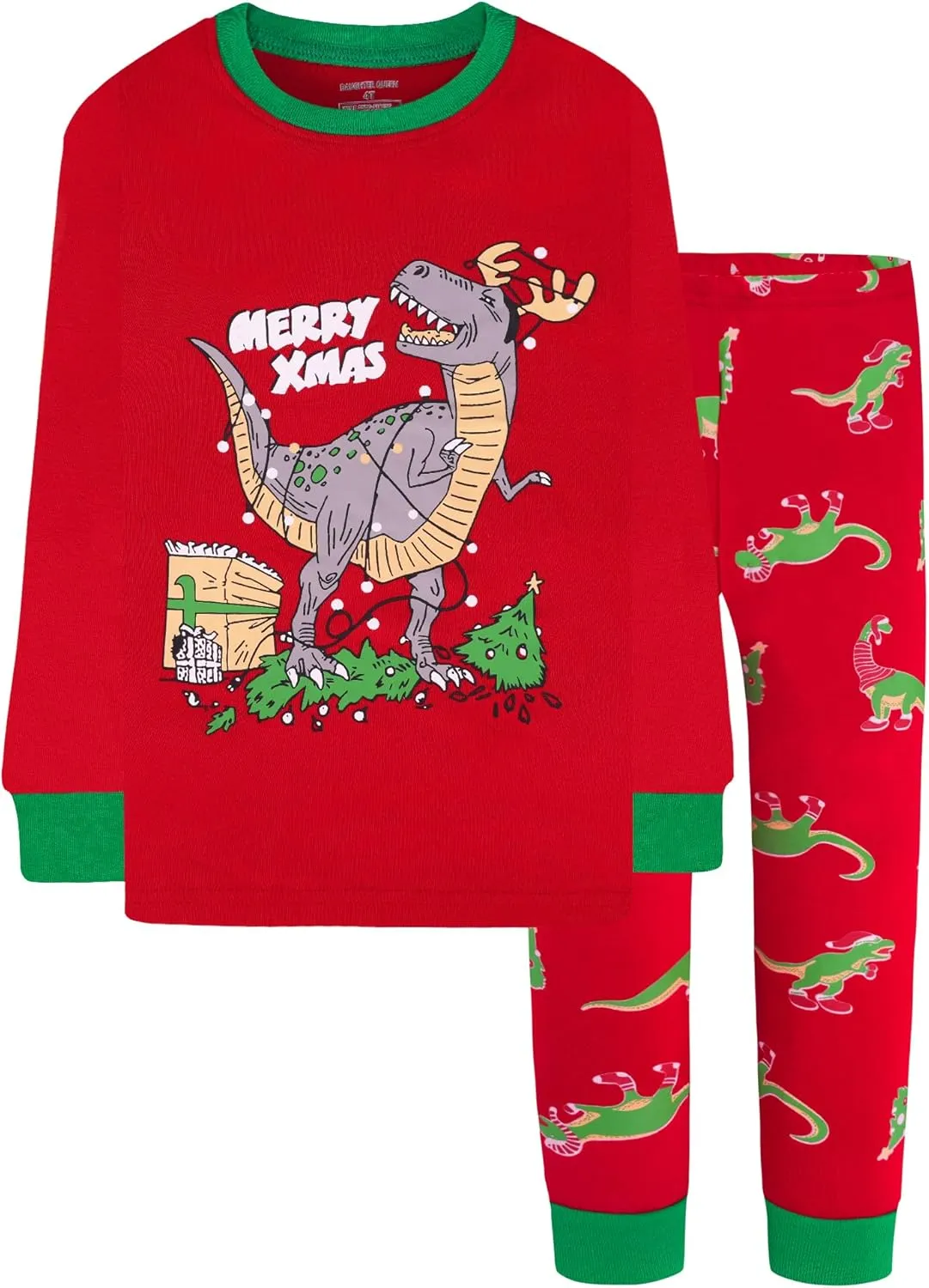 DAUGHTER QUEEN 18 Months-12 Years Boys & Girls Christmas Pajamas 100% Cotton Sleepwear