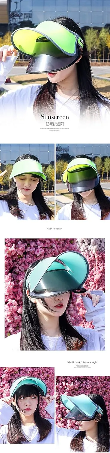 Double Layer UV Protection Outdoor Sun Hat Visor Summer Large Brim UV 50  Protection Fishing Hiking Cap Summer Travle Beach