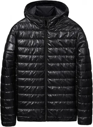 Down Jacket Men Lightweight Packable Puffer Jacket Winter Thermal Quilted Coats Waterproof Bubble Coats with Hood