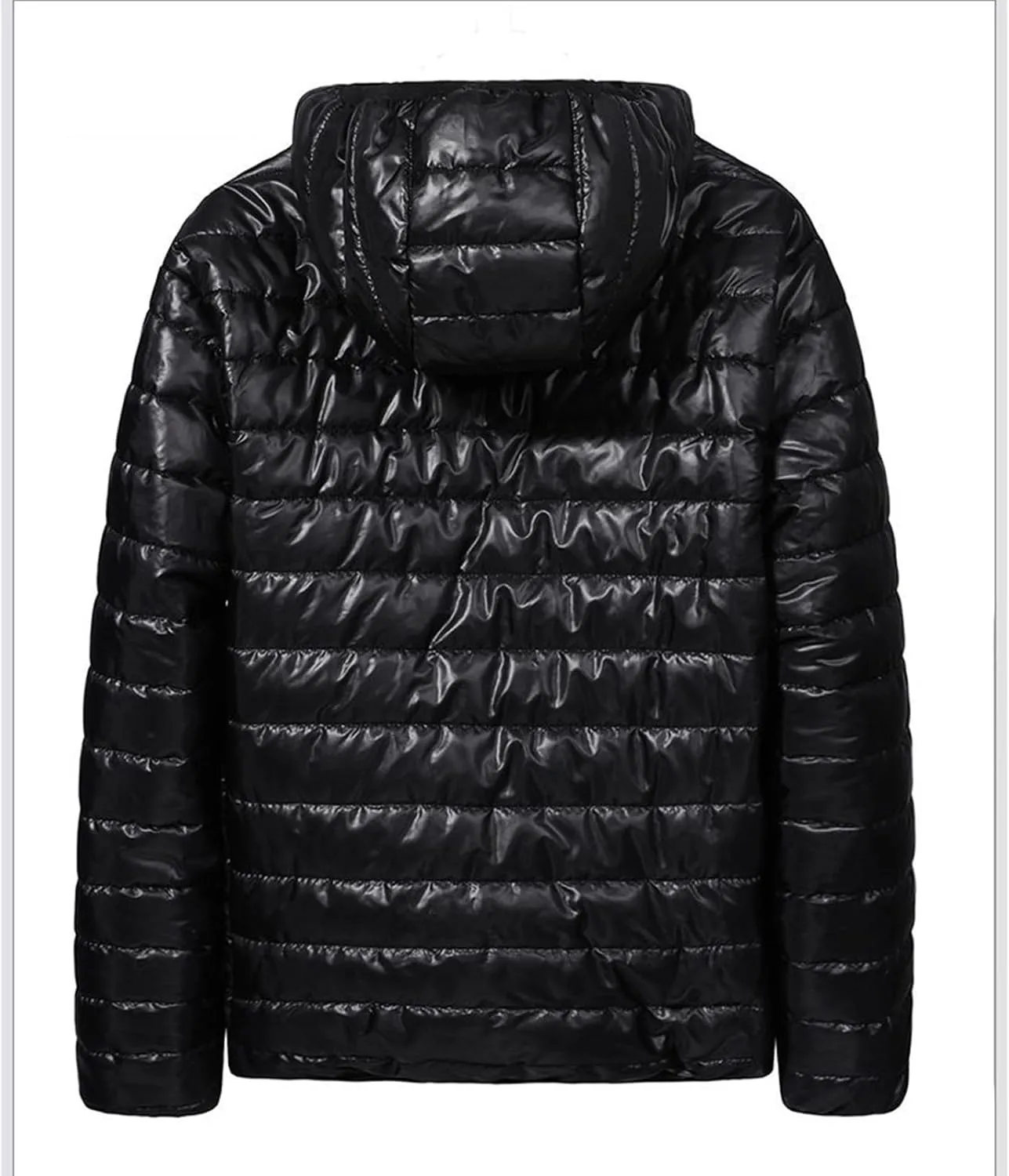 Down Jacket Men Lightweight Packable Puffer Jacket Winter Thermal Quilted Coats Waterproof Bubble Coats with Hood