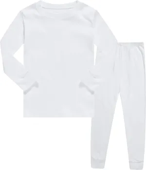 Family Feeling Kids & Toddler Boys Pajamas 2 Piece Pjs Set 100% Cotton Sleepwear