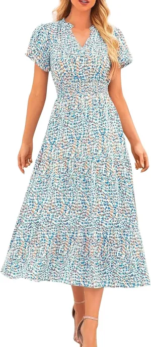 Formal Dresses for Women Gowns Evening Party Cocktail Dress Long Split Elegant V Neck Wrap Ruffle Wedding Guest Dresses