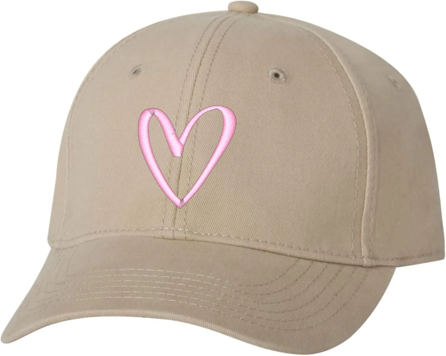 Go All Out Cute Abstract Heart Dad Deluxe Trucker Flatbill Baseball Structured Embroidered Hat