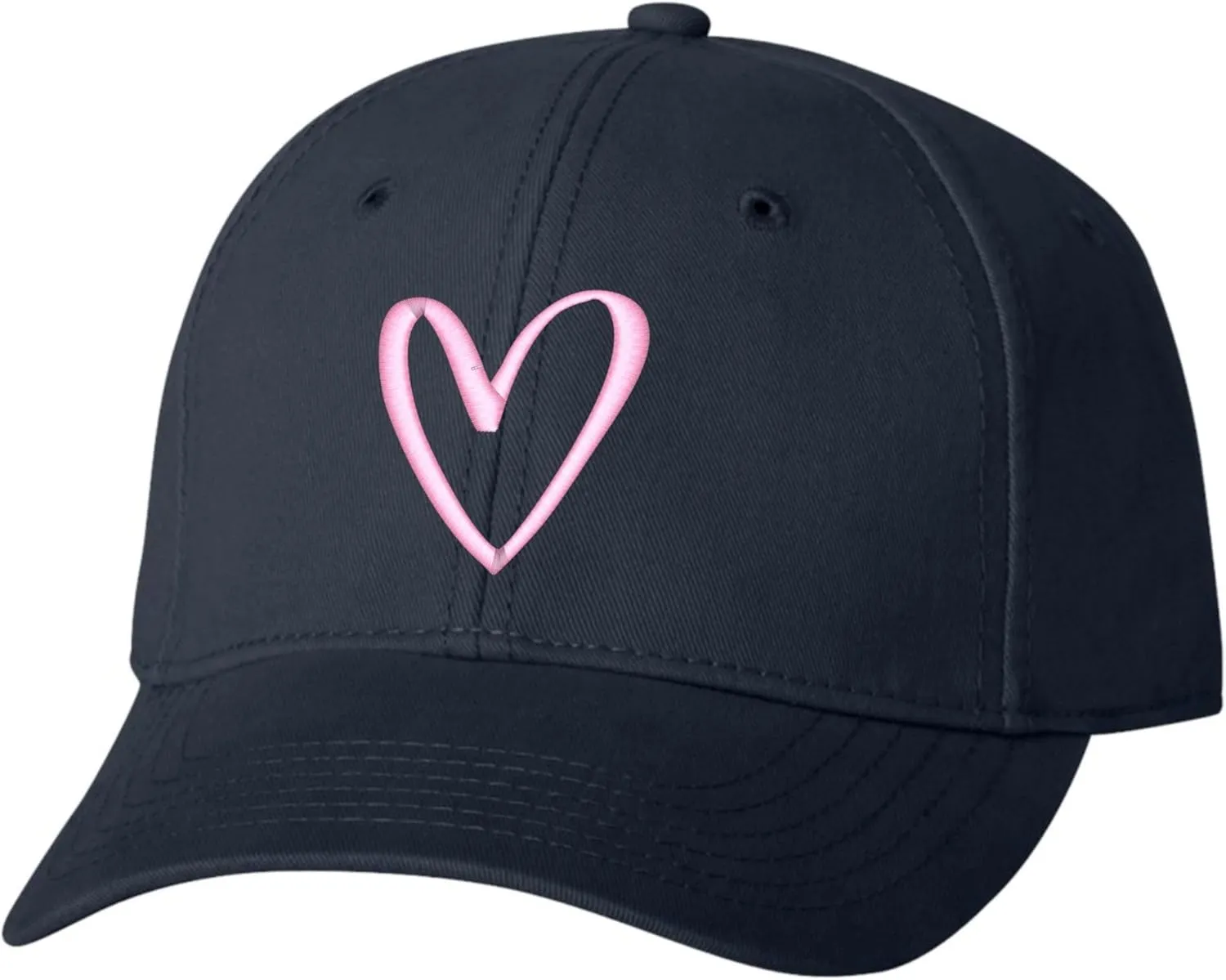 Go All Out Cute Abstract Heart Dad Deluxe Trucker Flatbill Baseball Structured Embroidered Hat