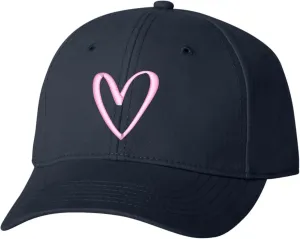 Go All Out Cute Abstract Heart Dad Deluxe Trucker Flatbill Baseball Structured Embroidered Hat