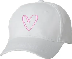Go All Out Cute Abstract Heart Dad Deluxe Trucker Flatbill Baseball Structured Embroidered Hat
