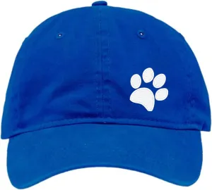Go All Out Dog Paw Left Panel Classic Silhouette Dad Deluxe Trucker Structured Embroidered Hat