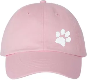 Go All Out Dog Paw Left Panel Classic Silhouette Dad Deluxe Trucker Structured Embroidered Hat
