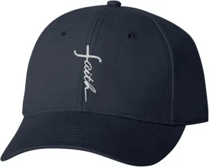 Go All Out Faith Cross Letters Christian Jesus Dad Deluxe Trucker Flatbill Baseball Structured Embroidered Hat
