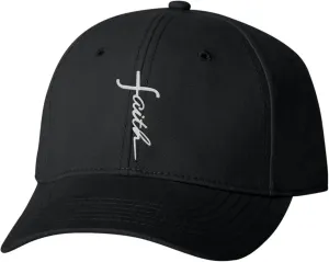 Go All Out Faith Cross Letters Christian Jesus Dad Deluxe Trucker Flatbill Baseball Structured Embroidered Hat