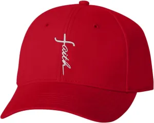 Go All Out Faith Cross Letters Christian Jesus Dad Deluxe Trucker Flatbill Baseball Structured Embroidered Hat