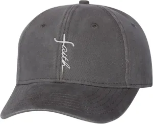 Go All Out Faith Cross Letters Christian Jesus Dad Deluxe Trucker Flatbill Baseball Structured Embroidered Hat