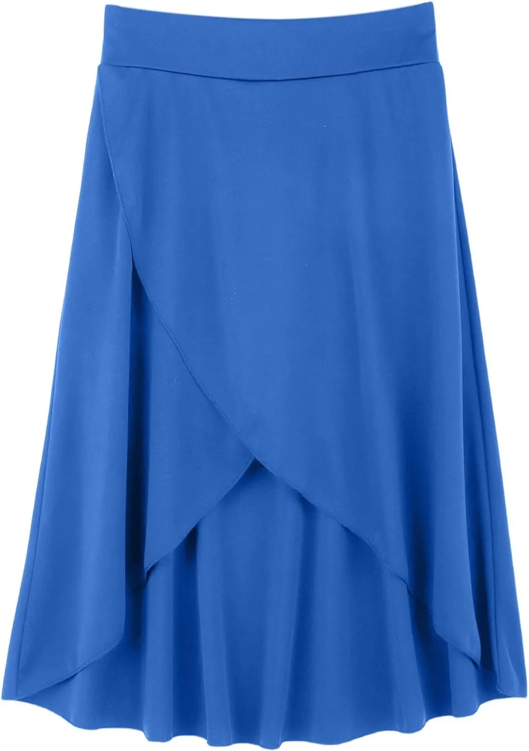 High Waist Maxi Skirt with Slit Ruffle Wrap Skirt Trendy Flowy Skirts for Women Long Skirts with Shorts Underneath