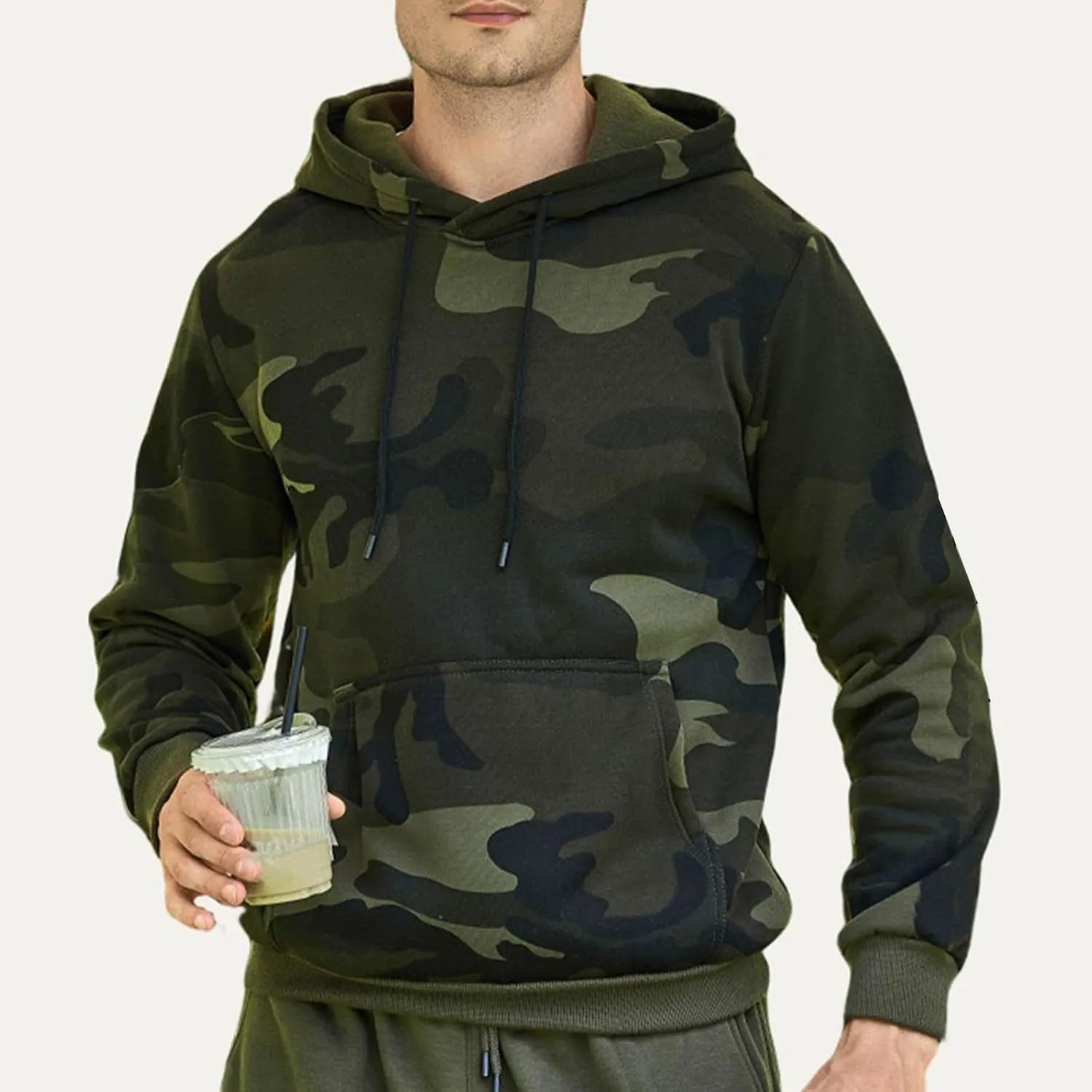 Hoodies for Men Soft Hooded Sweatshirts Training Long Sleeve Hoodies Patterned Fall Pullover Winter Shirts