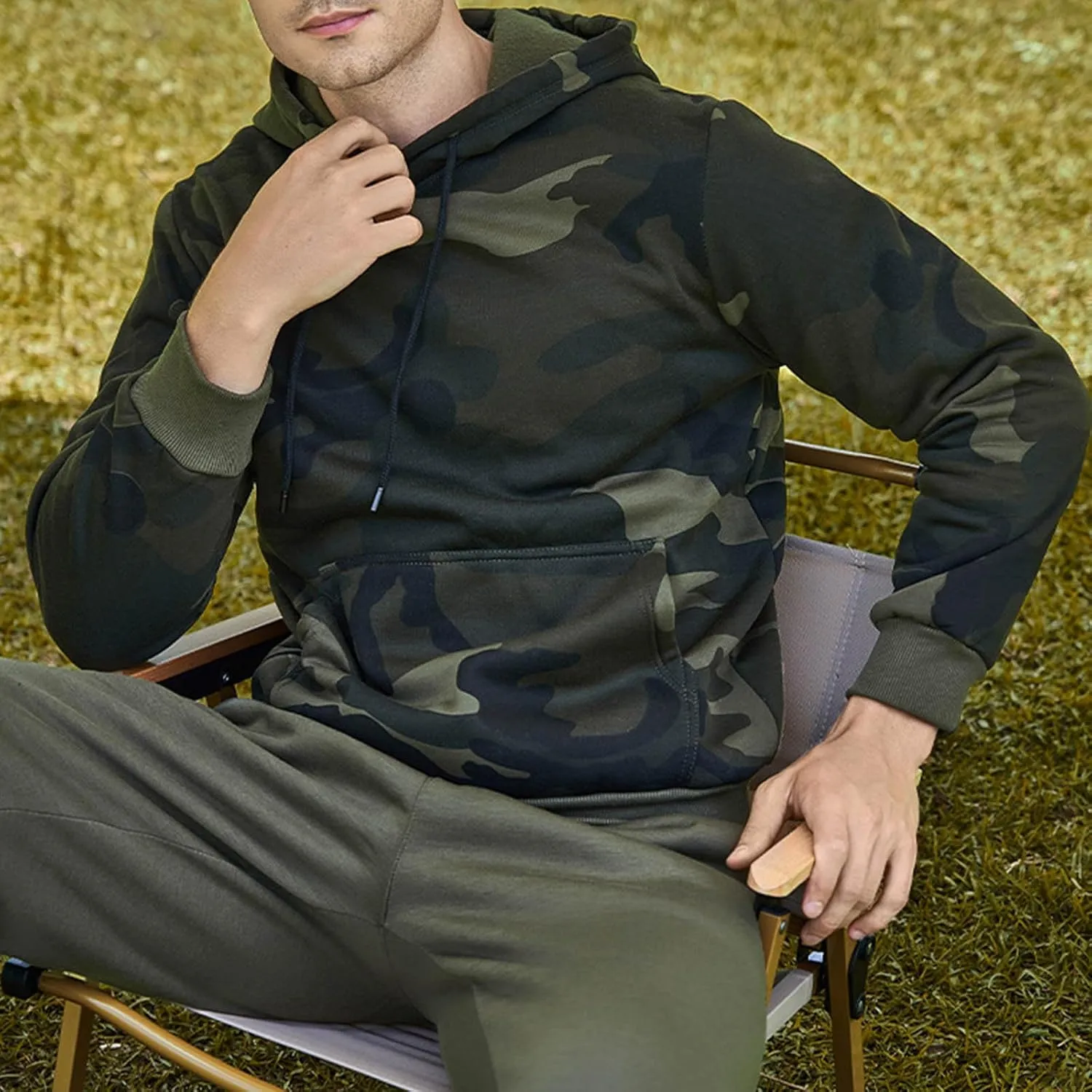 Hoodies for Men Soft Hooded Sweatshirts Training Long Sleeve Hoodies Patterned Fall Pullover Winter Shirts