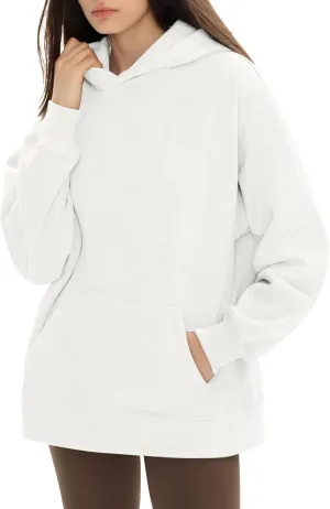 Hoodies for Women Fall Fashion 2024 Long Sleeve Outfits Tops Oversized Hoodies Solid Sweatshirt with Pocket