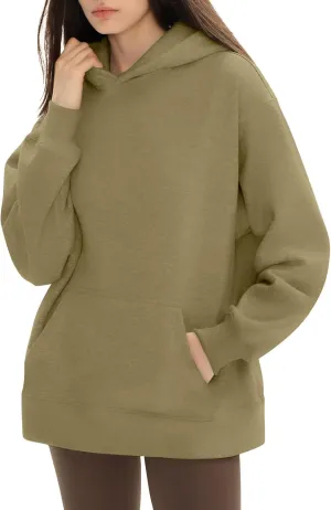 Hoodies for Women Fall Fashion 2024 Long Sleeve Outfits Tops Oversized Hoodies Solid Sweatshirt with Pocket