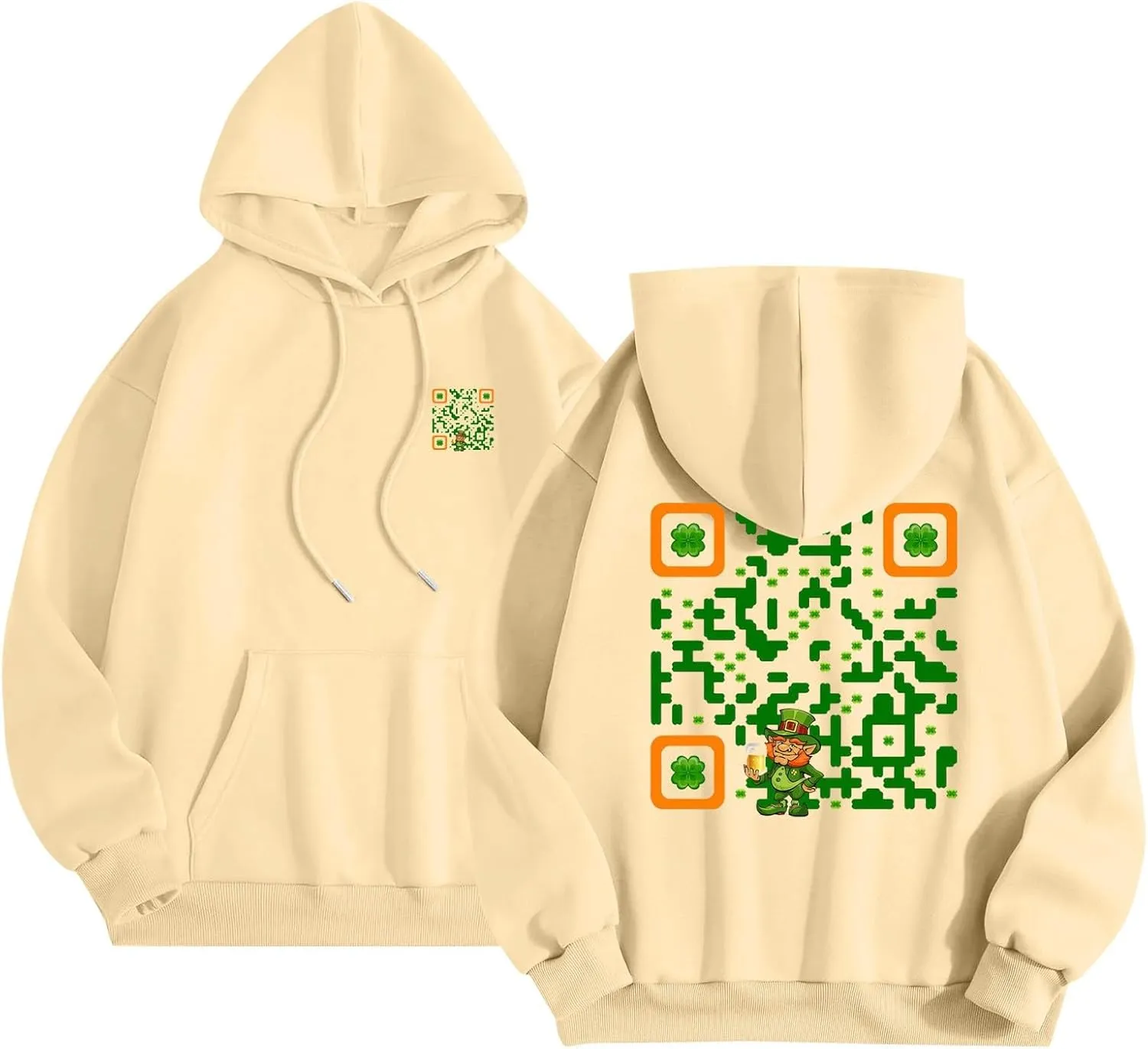 Hoodies for Women Plus Size Casual Long Sleeve Graphic Hoodies Drawstring Pullover Sweatshirts with Pocket