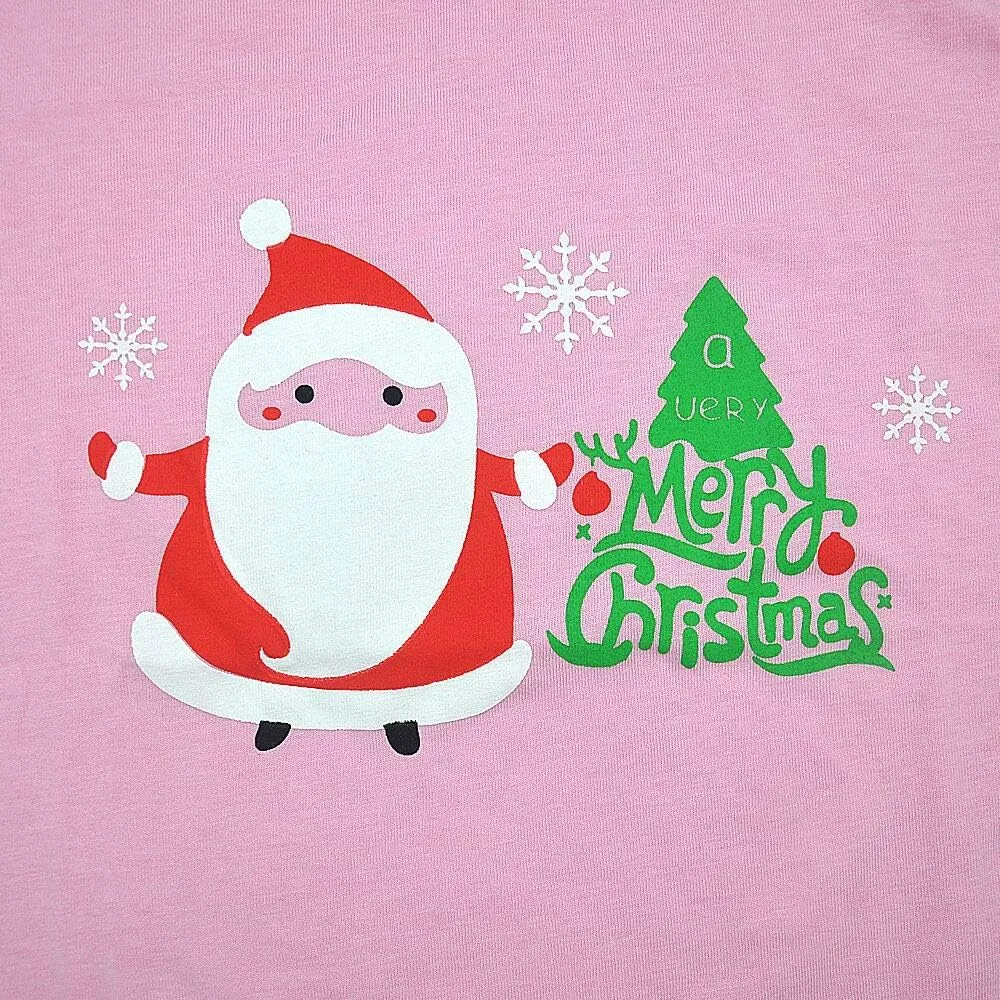 HYCLES Christmas Pajamas for Kids Girls Holiday Long Sleeve Sleepwear Santa Cotton Pajamas Sets for 2-12T Boys/Toddler Pjs