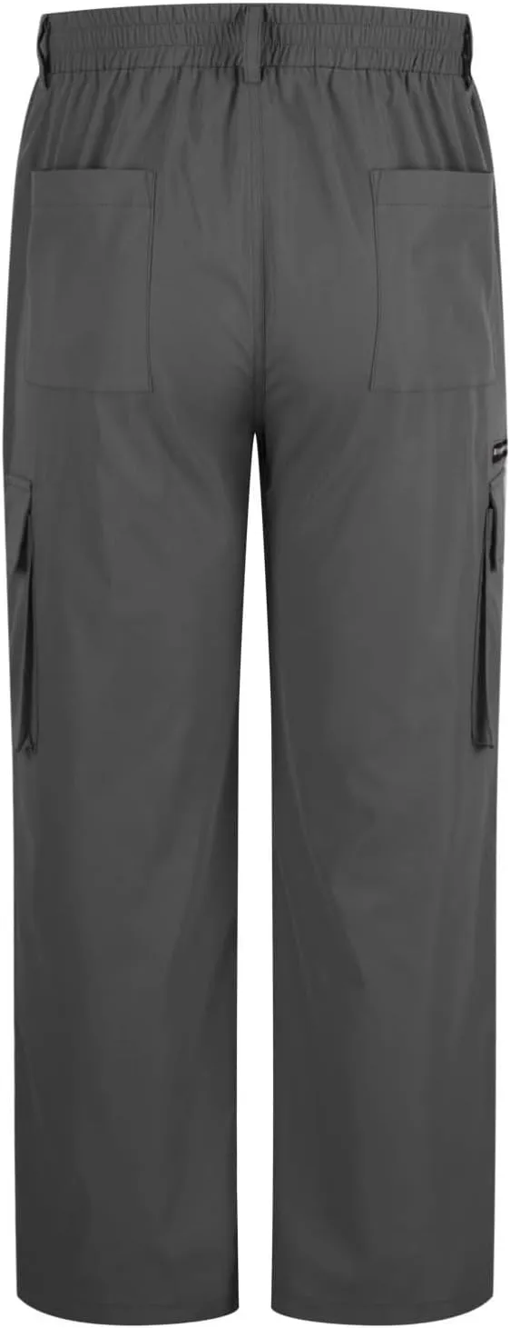 Jogger Cargo Pants for Men Lightweight Hiking Pants Loose Straight Leg Pants Relaxed Active Pants Fall Work Pants