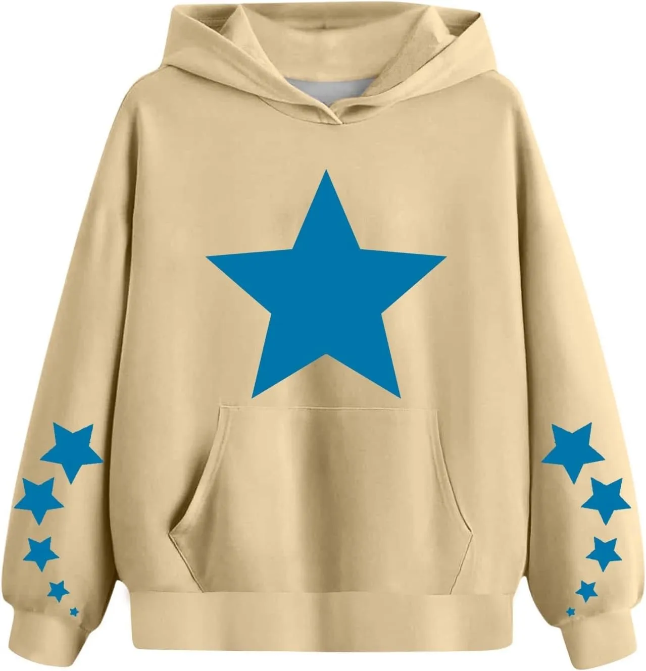 Kids Girls' Hoodies Star Graphic Preppy Hooded Sweatshirt Toddler Y2K Trendy Oversized Hoodies Pullover Sweatshirts