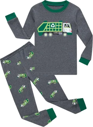 KikizYe Little Big Boys Girls Pajamas Set Kids PJs 100% Cotton Sleepwear