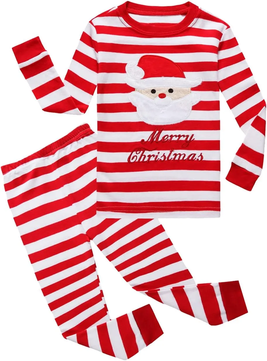 KikizYe Little Big Boys Girls Pajamas Set Kids PJs 100% Cotton Sleepwear