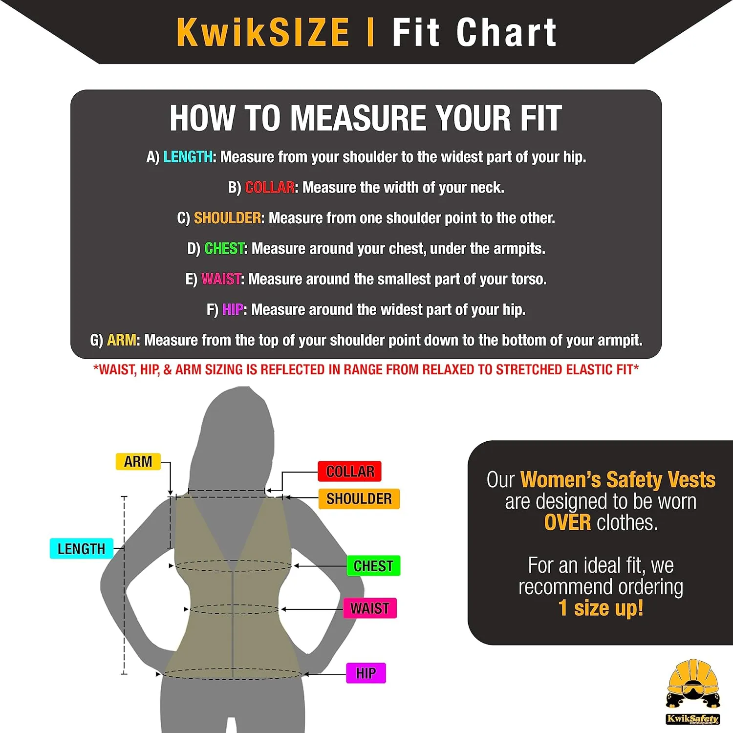 KwikSafety - Charlotte, NC - FIRST LADY Safety Vest for Women, High Visibility Reflective Strips, Meets ANSI & OSHA