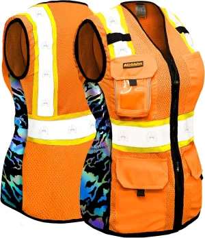 KwikSafety - Charlotte, NC - FIRST LADY Safety Vest for Women, High Visibility Reflective Strips, Meets ANSI & OSHA