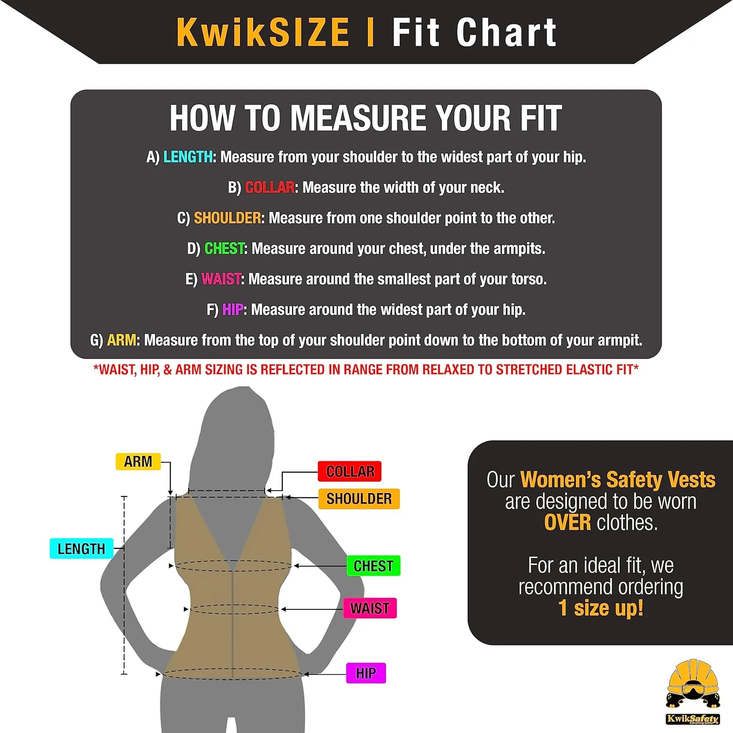 KwikSafety - Charlotte, NC - FIRST LADY Safety Vest for Women, High Visibility Reflective Strips, Meets ANSI & OSHA