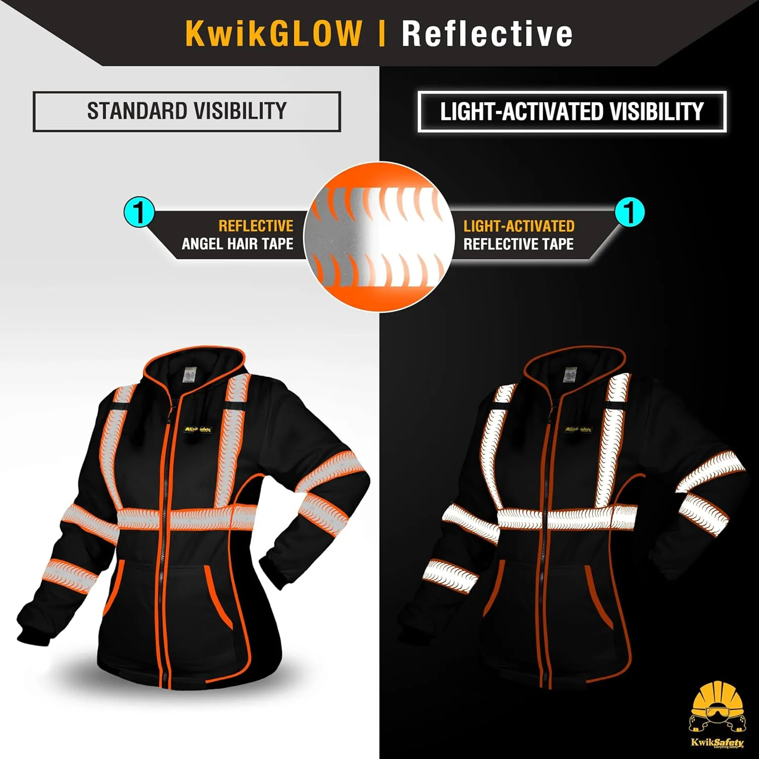 KwikSafety - Charlotte, NC - Women's Fleece Safety Hoodie | PPE Hi Vis Reflective Jackets