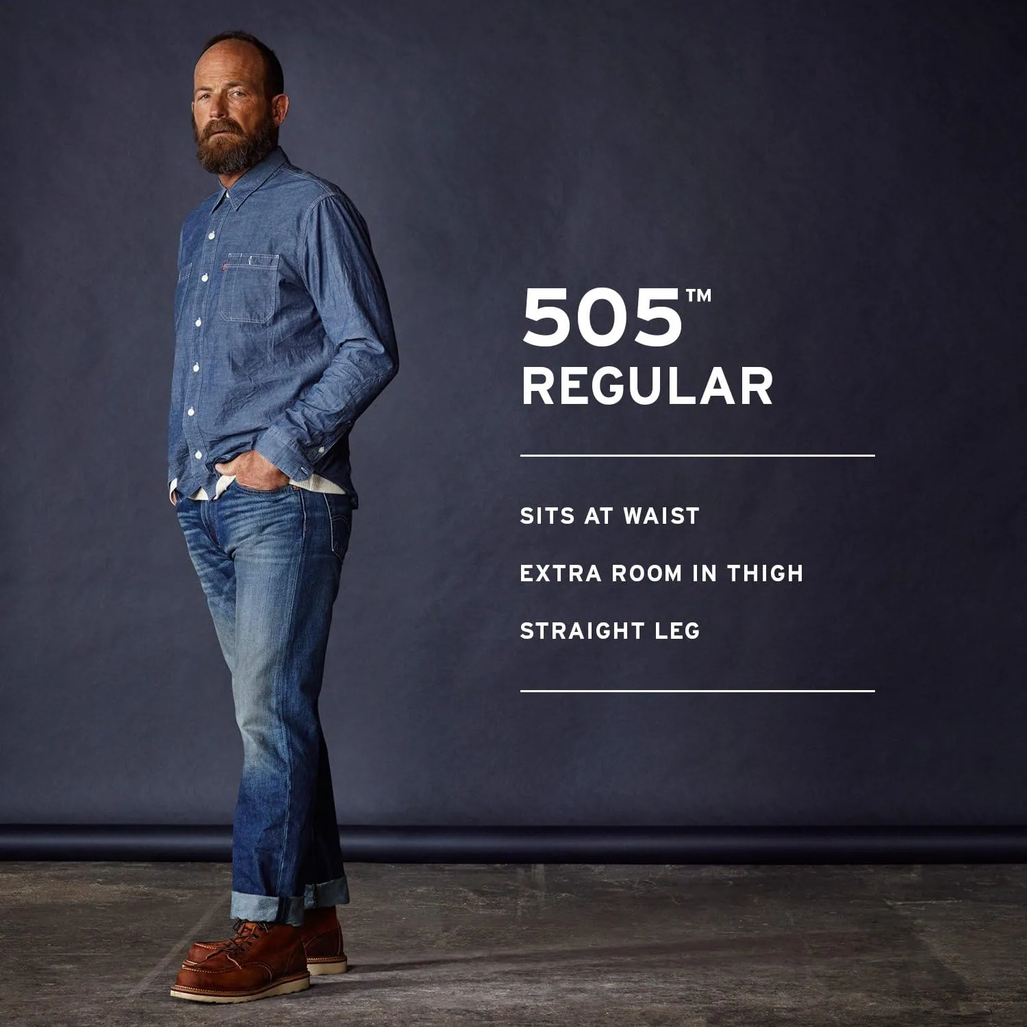 Levi's Men's 505 Regular Fit Jeans (Seasonal)