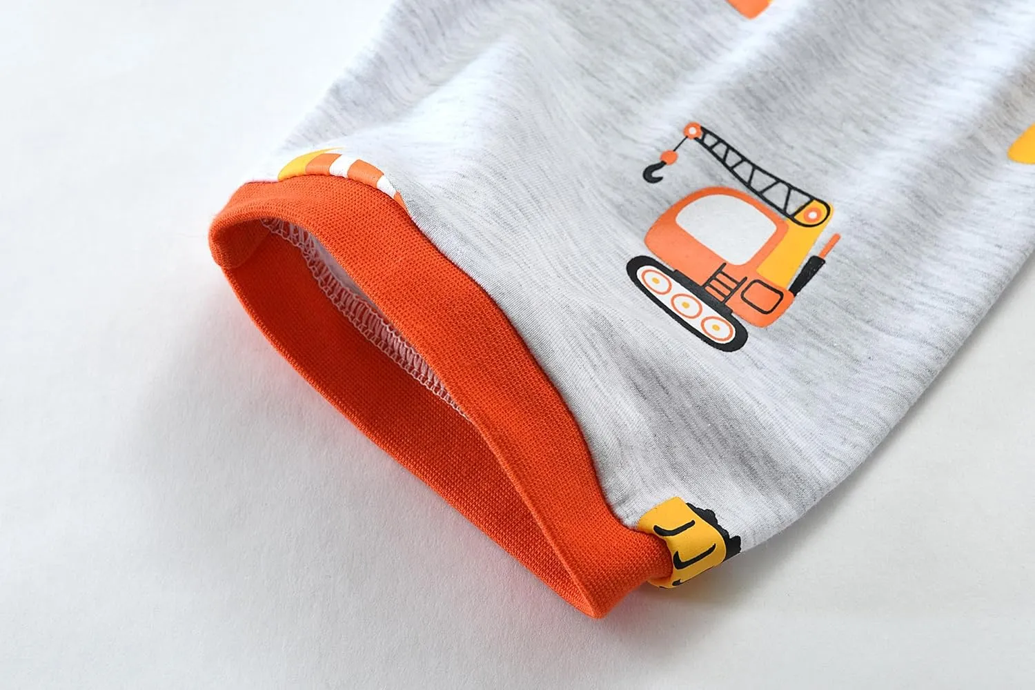 Little Hand Boy Pajamas Set Short Pjs Toddler Monster Truck Sleepwear Cotton Excavator Jammies Summer Clothes 2-7 Years