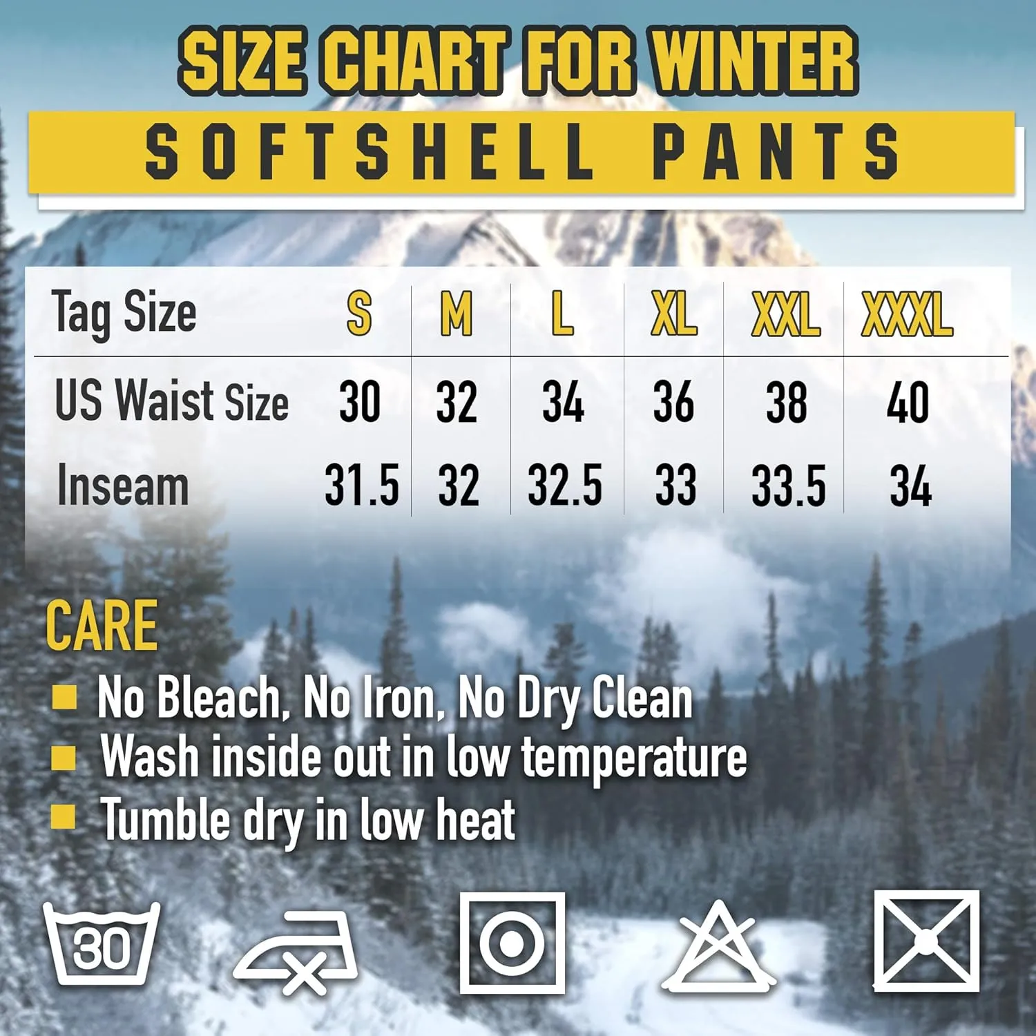 M-Tac Winter Tactical Pants for Men Softshell Insulated Fleece Lined Cargo Pants