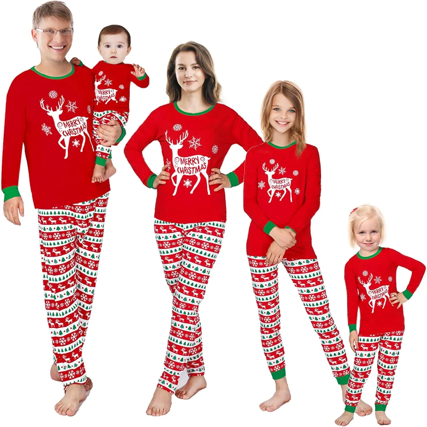 Matching Family Pajamas Christmas Sleepwear Cotton Holiday Valentine Halloween Pjs