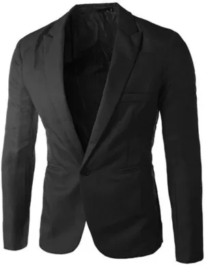 Men's Casual One Button Suit Blazer Jacket Slim Fit Sport Coat Suit Blazer Daily Lightweight Jackets Business Blazer