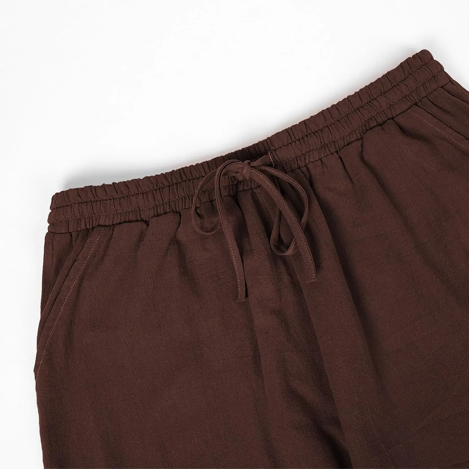 Men's Casual Pants Linen Pants Drawstring Beach Trousers Relaxed-Fit Yoga Pants Summer Elastic Waist Pants